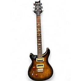 Used PRS CM4 SE Custom 24 Left Handed Black Gold Sunburst Electric Guitar