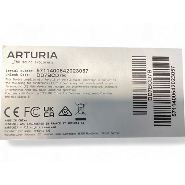 Used Arturia MINIFREAK Synthesizer