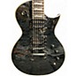 Used ESP LTD EC1000 PIEZO SEE THRU BLACK Solid Body Electric Guitar