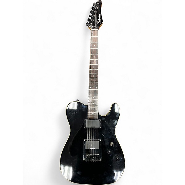 Used Schecter Guitar Research Diamond Series PT Black Solid Body Electric Guitar