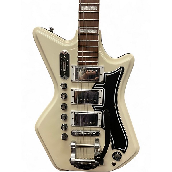 Used Airline 3P  Cream Solid Body Electric Guitar