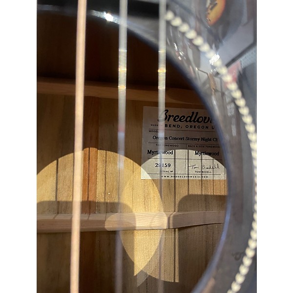 Used 2024 Breedlove Oregon Concert CE Myrtlewood Stormy Night Acoustic Electric Guitar