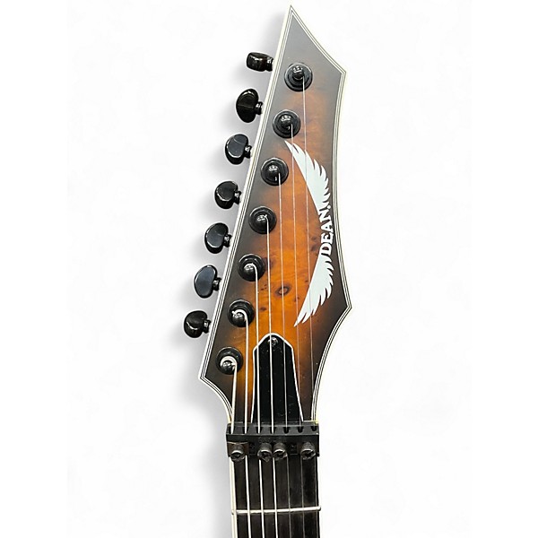 Used Dean EXILE SELECT 7 STRING SATIN NATURAL BLACK BURST Solid Body Electric Guitar