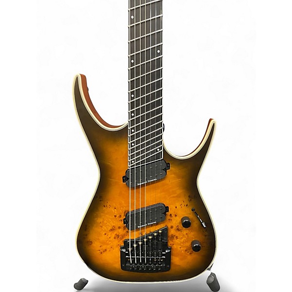 Used Dean EXILE SELECT 7 STRING SATIN NATURAL BLACK BURST Solid Body Electric Guitar