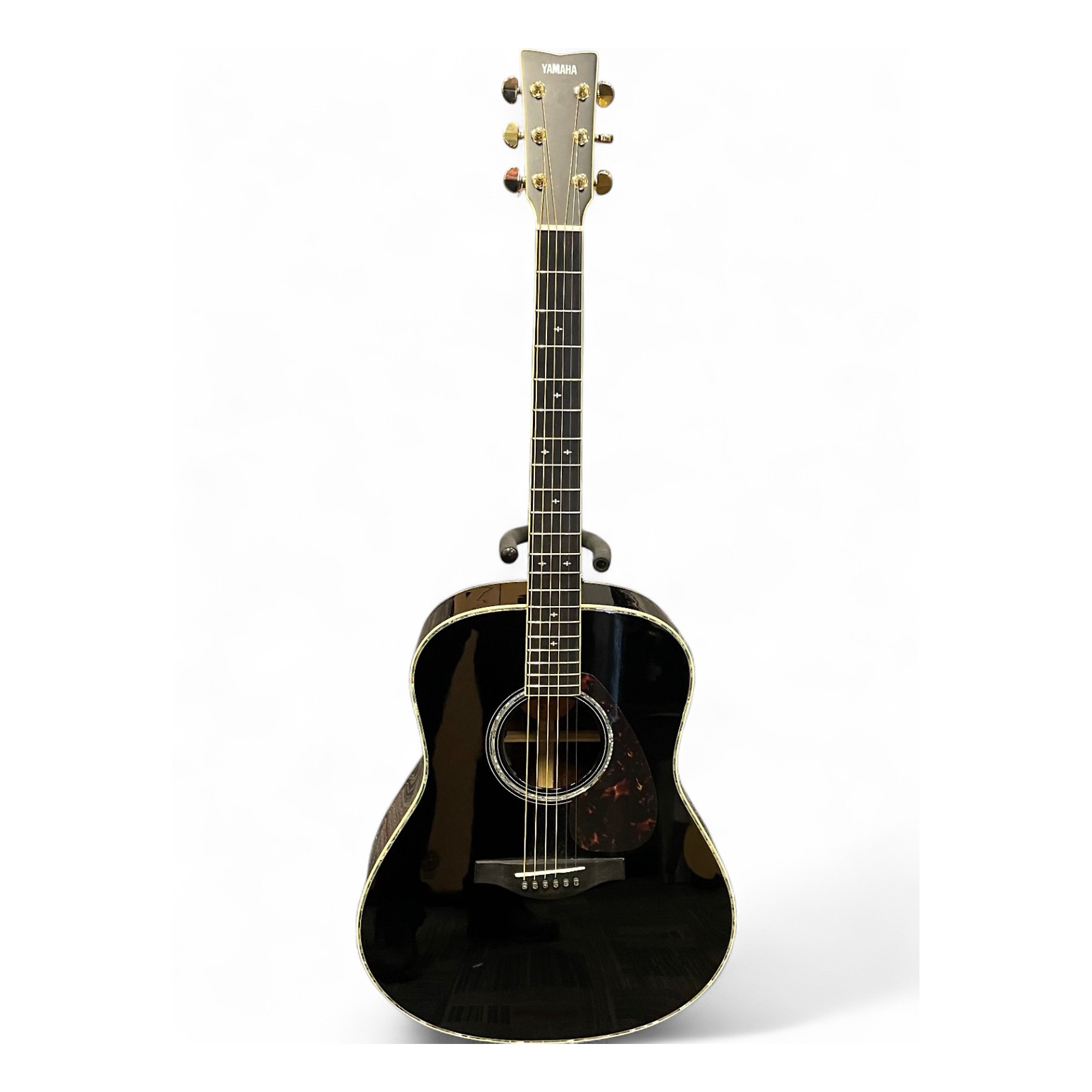 Used Yamaha LL16D Black Acoustic Guitar Black | Guitar Center