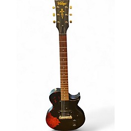 Used Vintage V120 Black Solid Body Electric Guitar