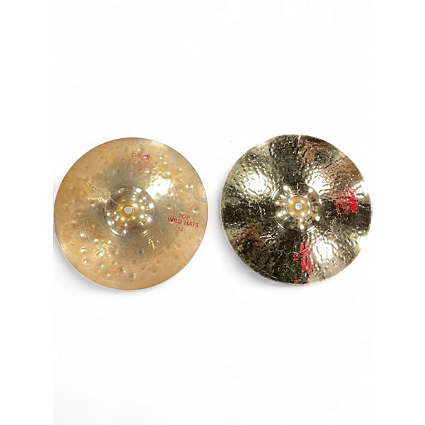 Used Paiste 14in 2002 WILD HIHAT PAIR Cymbal