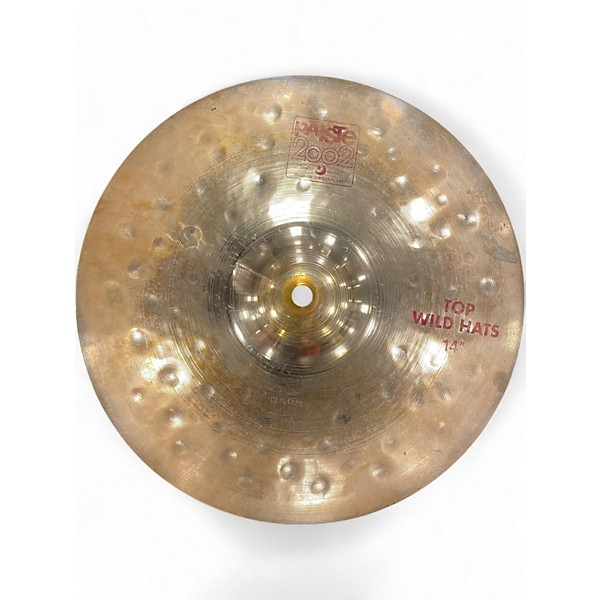 Used Paiste 14in 2002 WILD HIHAT PAIR Cymbal