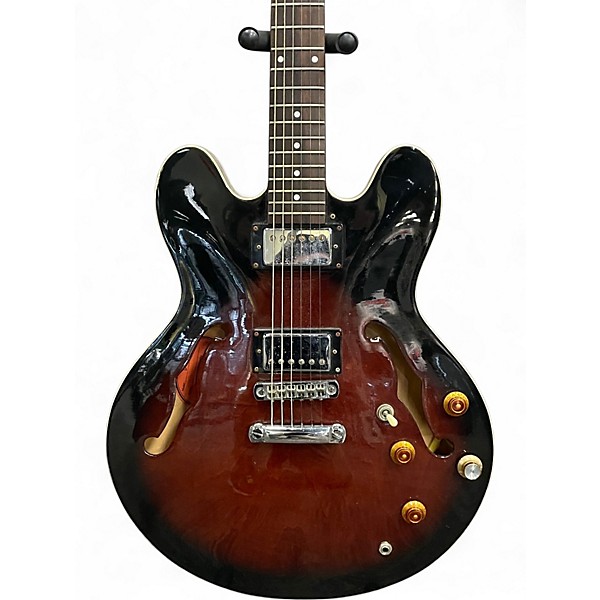 Used Epiphone Dot Brown Sunburst Hollow Body Electric Guitar
