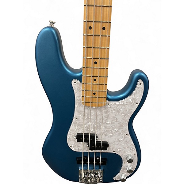 Used Fender American Performer Precision Bass Blue Electric Bass Guitar