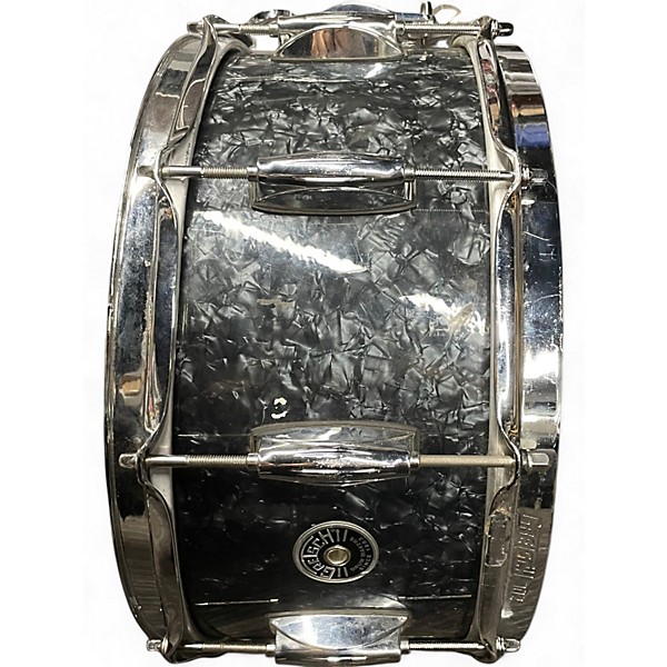Used Gretsch Drums 14X6.5 BROADKASTER BLACK DIAMOND PEARL Drum
