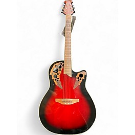 Used Applause AE148 red burst Acoustic Electric Guitar