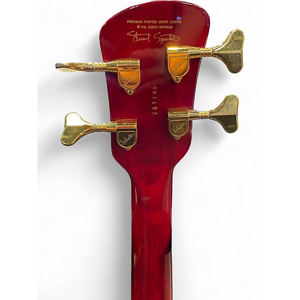 Used Spector Euro4 LT Fiesta Red Electric Bass Guitar