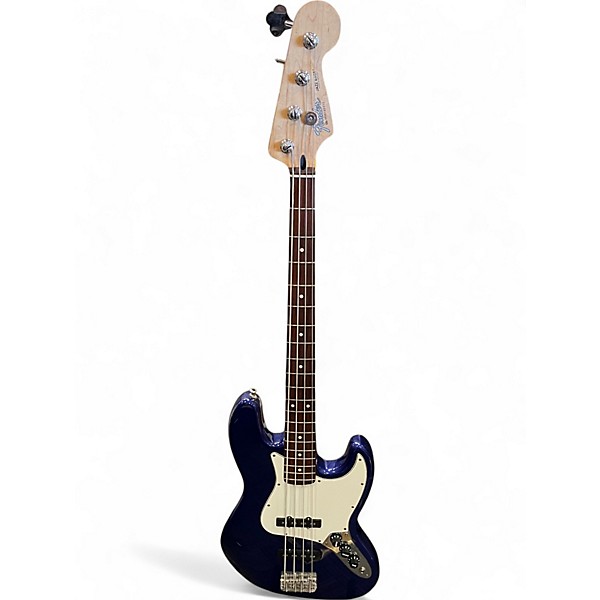 Used Fender Standard Jazz Bass Metallic Aqua Marine Electric Bass Guitar