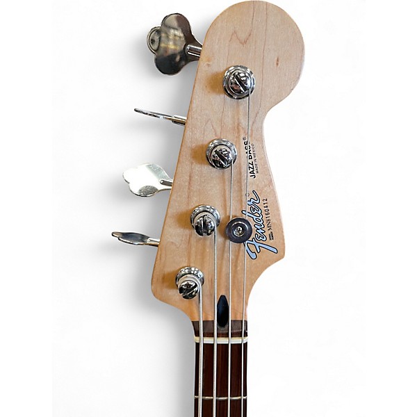 Used Fender Standard Jazz Bass Metallic Aqua Marine Electric Bass Guitar