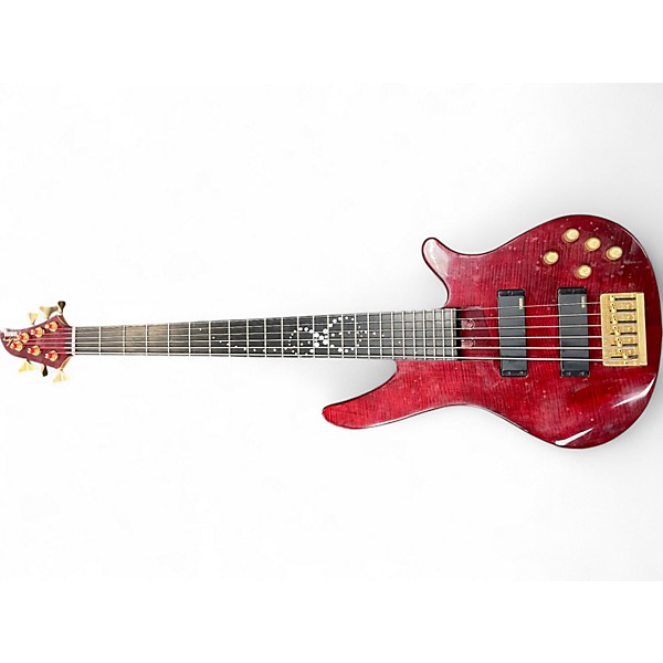 Used Yamaha RBX 6MY RUBY RED Electric Bass Guitar