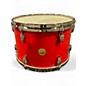 Used Gretsch Drums 3 Piece Round Badge Candy Apple Red Drum Kit