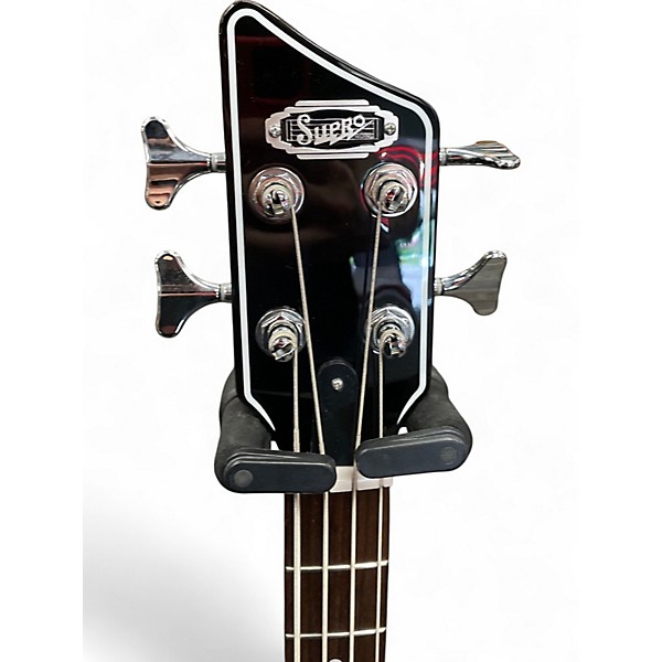 Used Supro huntington 1 Black Electric Bass Guitar