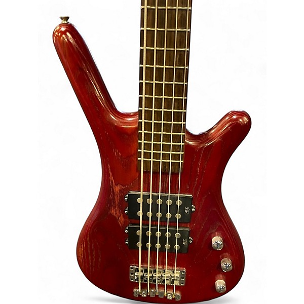 Used RockBass by Warwick CORVETTE Trans Red Electric Bass Guitar