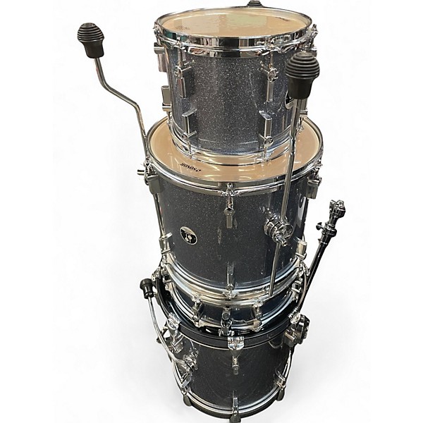 Used SONOR 4 Piece SAFARI BLUE SPARKLE Drum Kit