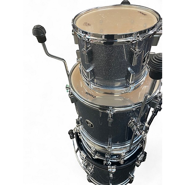 Used SONOR 4 Piece SAFARI BLUE SPARKLE Drum Kit