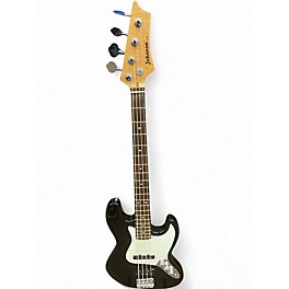 Used Johnson JAZZ BASS Black and White Electric Bass Guitar