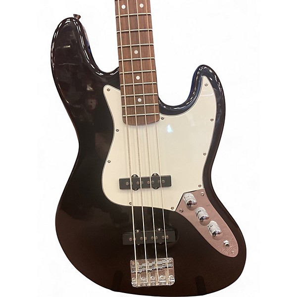 Used Johnson JAZZ BASS Black and White Electric Bass Guitar
