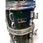 Used Pearl 5 Piece drum kit Green Drum Kit