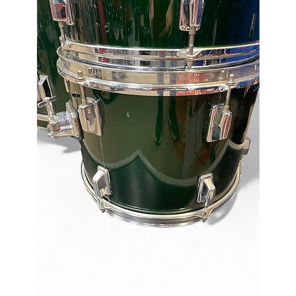 Used Pearl 5 Piece drum kit Green Drum Kit