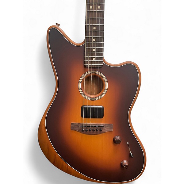 Used Fender ACOUSTASONIC JAZZMASTER SUNBURST Acoustic Electric Guitar
