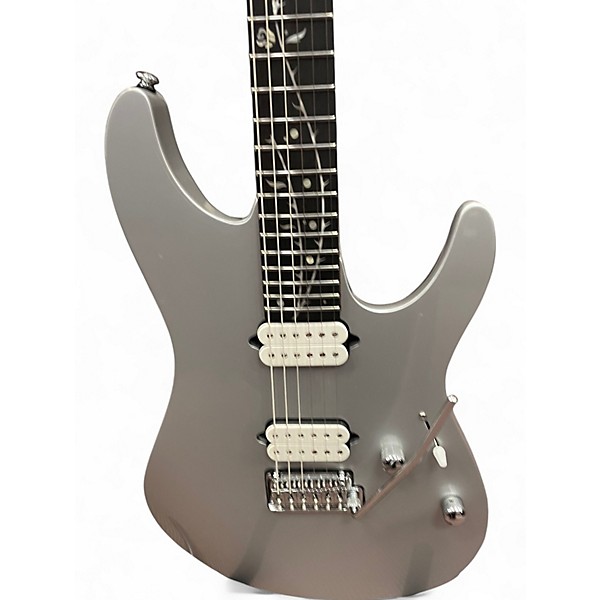 Used 2024 Ibanez SINATURE TIM HENSON TOD10 CLASSIC SILVER Solid Body Electric Guitar