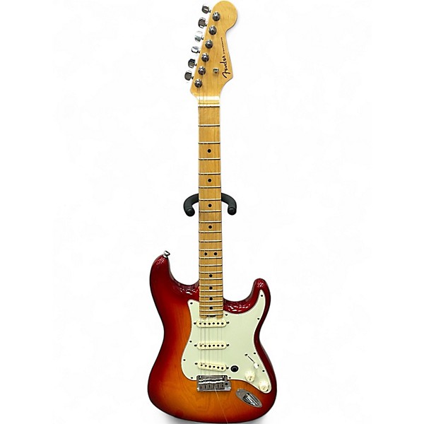 Used 2016 Fender American Deluxe Stratocaster Cherry Sunburst Solid Body Electric Guitar,Specials : American Fashion Style Bags On Sale