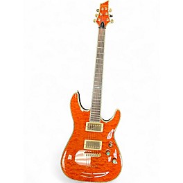 Used Schecter C-1 Elite Trans Amber Solid Body Electric Guitar