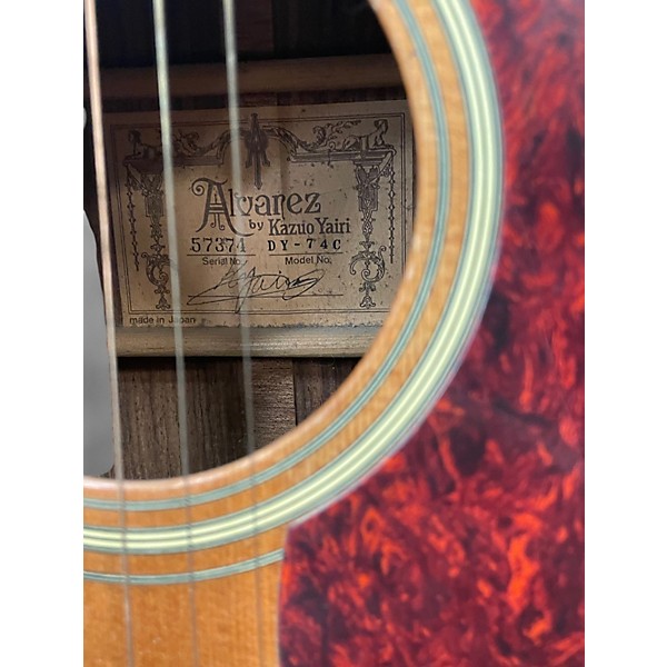 Used 1970s Alvarez DY74C Natural Acoustic Guitar