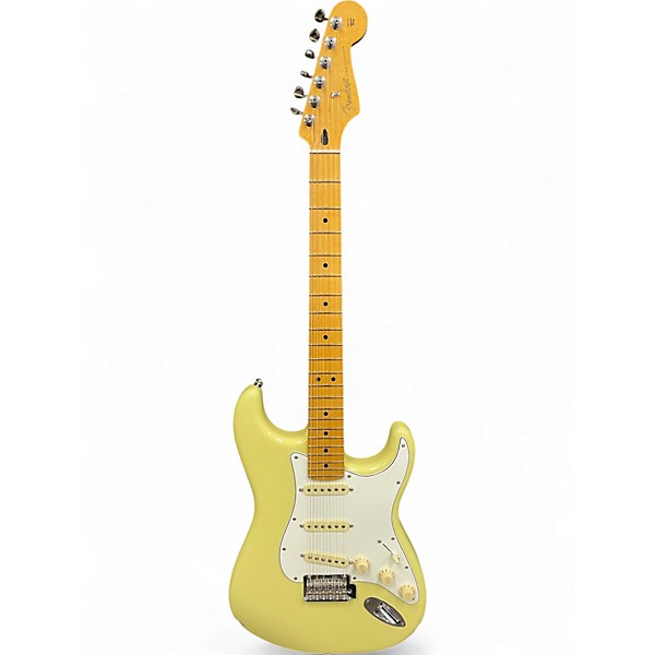 Used Fender Player II Stratocaster Maple Fingerboard Hialeah Yellow Solid Body Electric Guitar