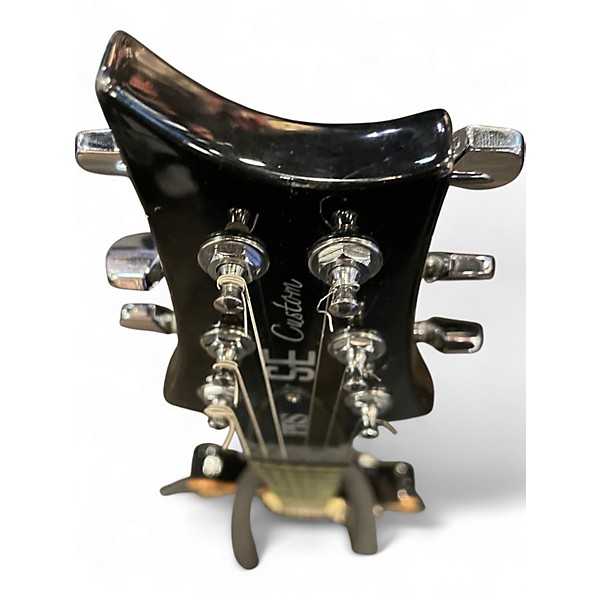 Used PRS SE CUSTOM TEAL FLAME Solid Body Electric Guitar