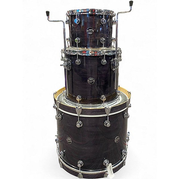 Used DW 3 Piece Performance Series EBONY STAINED LACQUER Drum Kit