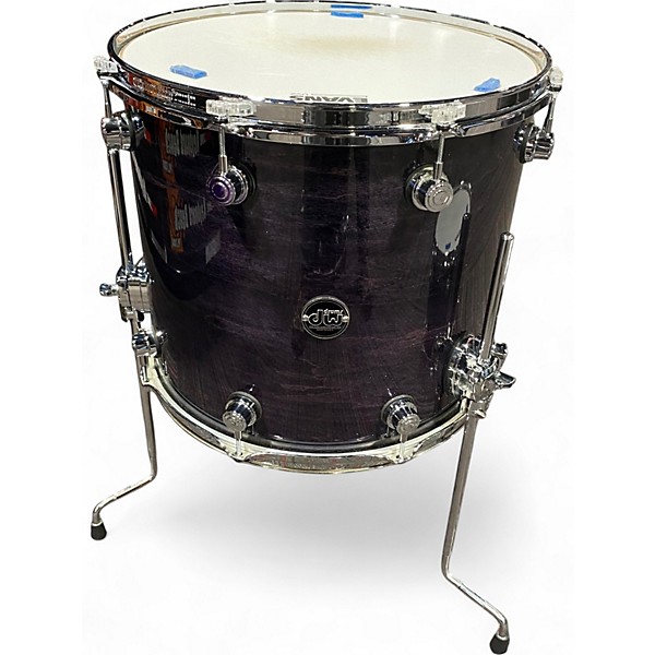 Used DW 3 Piece Performance Series EBONY STAINED LACQUER Drum Kit
