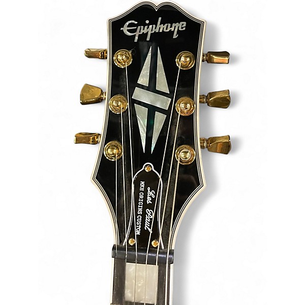 Used Epiphone Les Paul MKH ORIGINS CUSTOM Black and Gold Electric Guitar