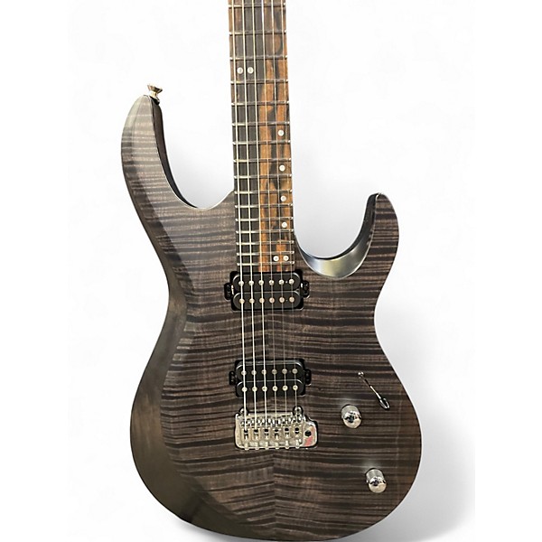 Used Kiesel ARIES 6 DEEP BLACK OVER FLAME Solid Body Electric Guitar