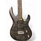 Used Kiesel ARIES 6 DEEP BLACK OVER FLAME Solid Body Electric Guitar