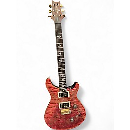Used PRS Custom 24 10 Top Trans Purple Solid Body Electric Guitar