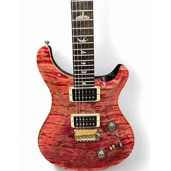 Used PRS Custom 24 10 Top Trans Purple Solid Body Electric Guitar