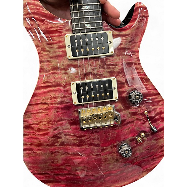 Used PRS Custom 24 10 Top Trans Purple Solid Body Electric Guitar