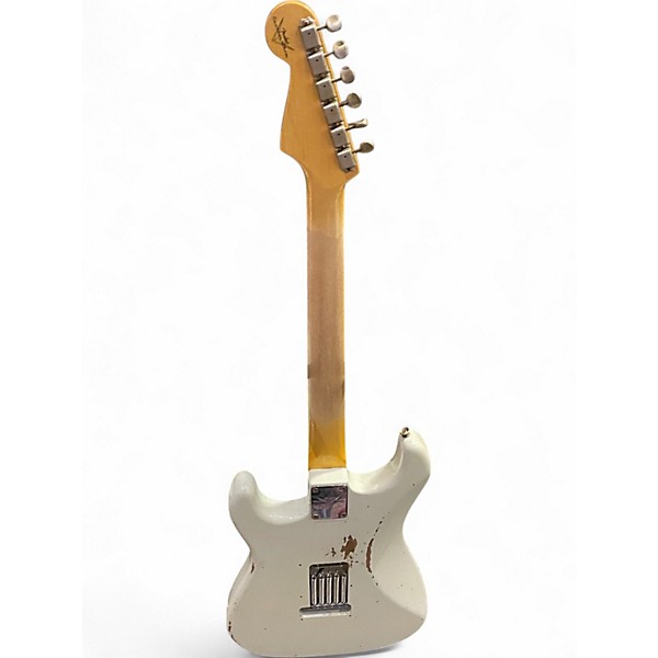 Used Fender 1962 Relic Stratocaster AGED OLYMPIC WHITE Solid Body Electric Guitar