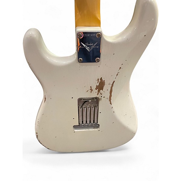 Used Fender 1962 Relic Stratocaster AGED OLYMPIC WHITE Solid Body Electric Guitar