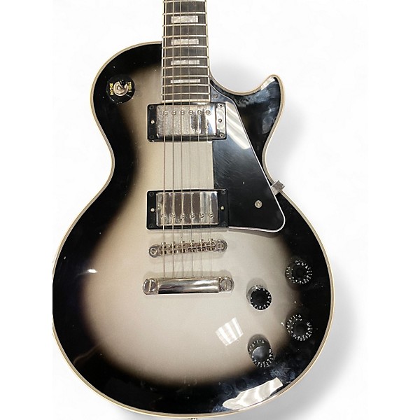 Used Epiphone Les Paul Custom Silverburst Solid Body Electric Guitar