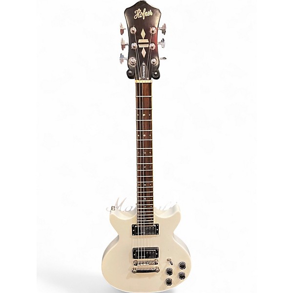 Used Hohner Colorama Vintage White Solid Body Electric Guitar