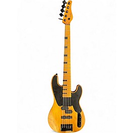 Used 2023 Schecter Guitar Research Model T 5 Natural Electric Bass Guitar