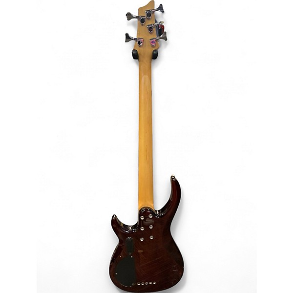Used Rogue LX405 Pro Amber Burst Electric Bass Guitar